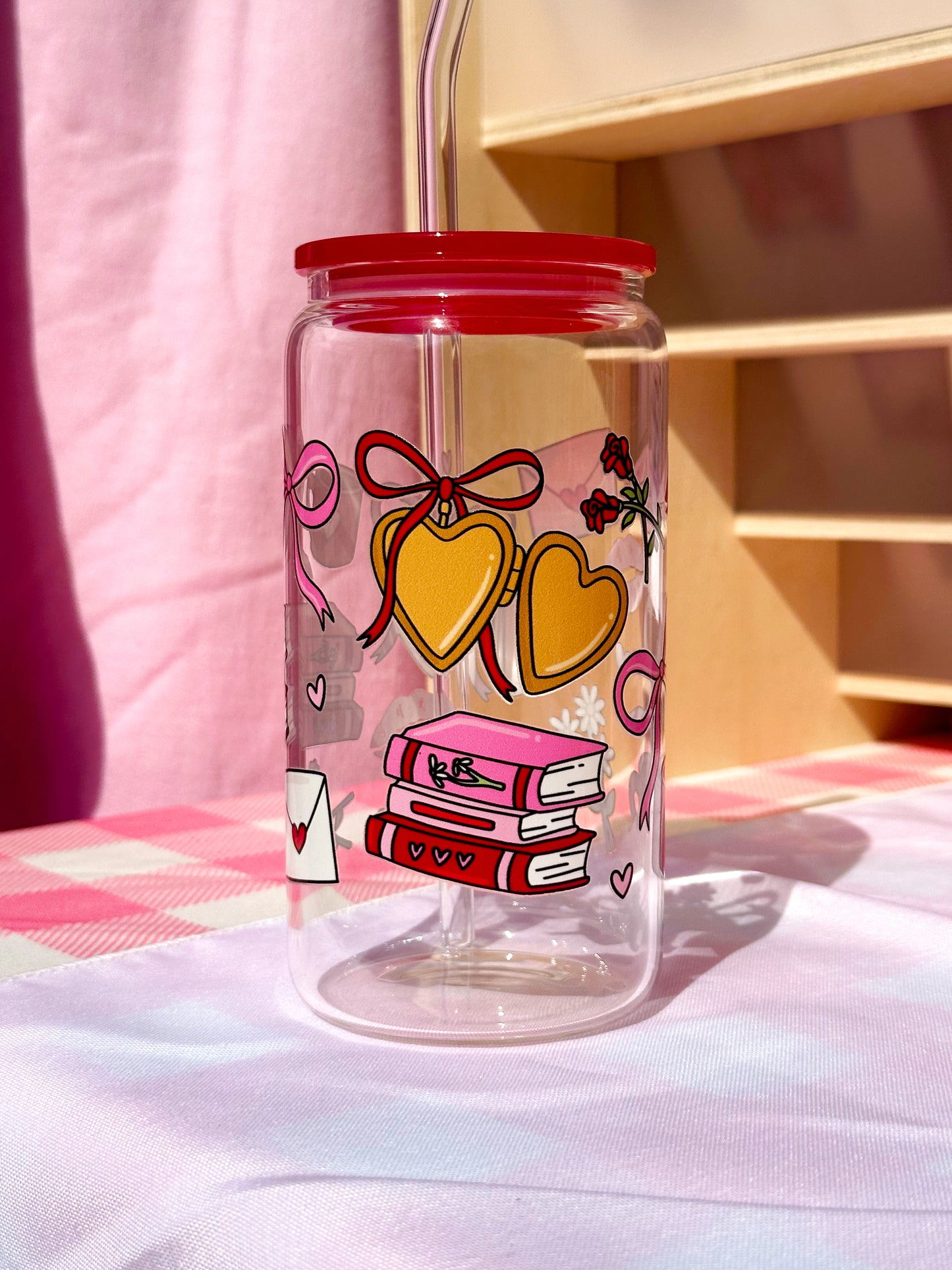 Love Letter Clear Glass Cup