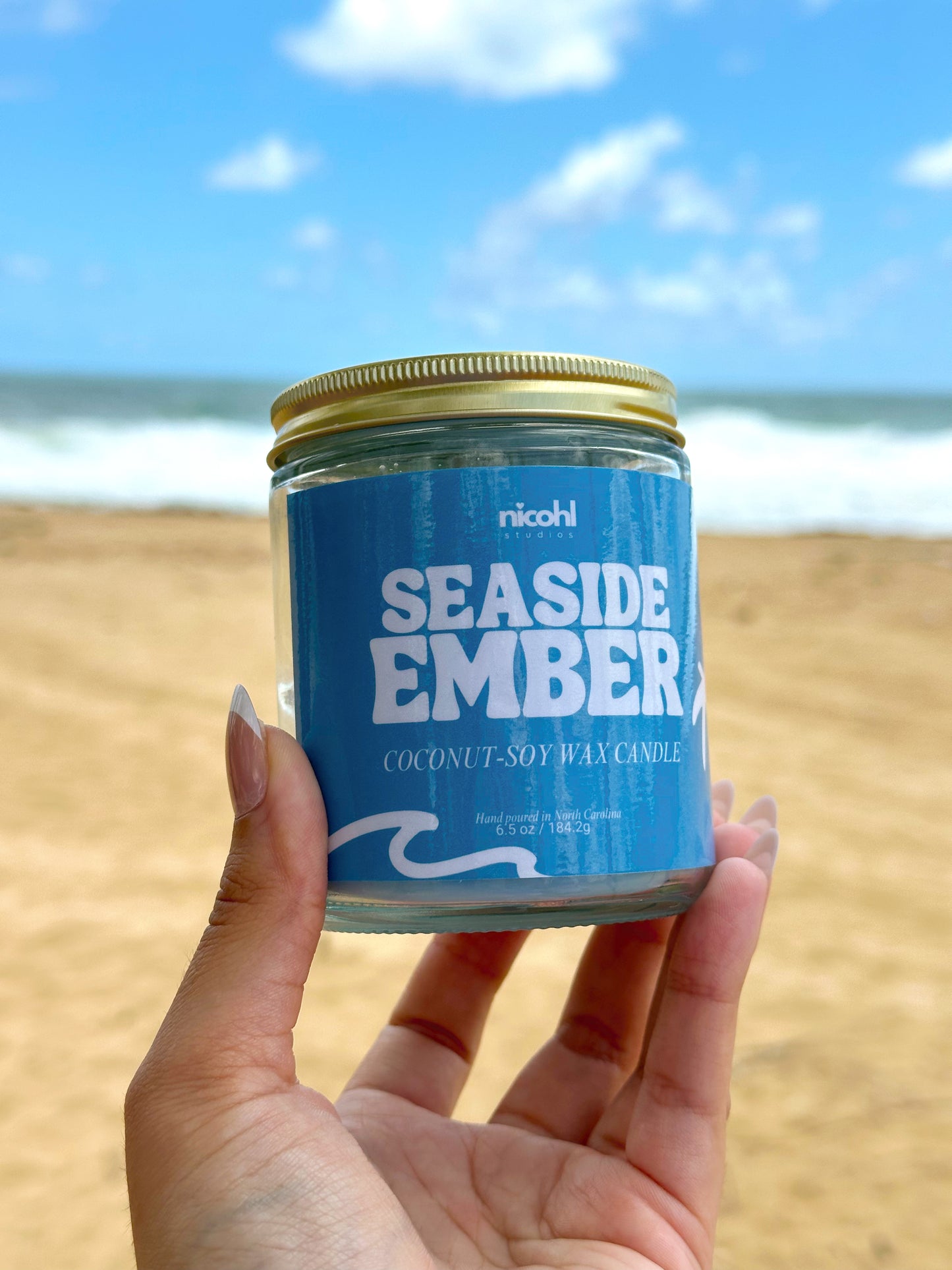 Seaside Ember Coconut Soy Wax Candle