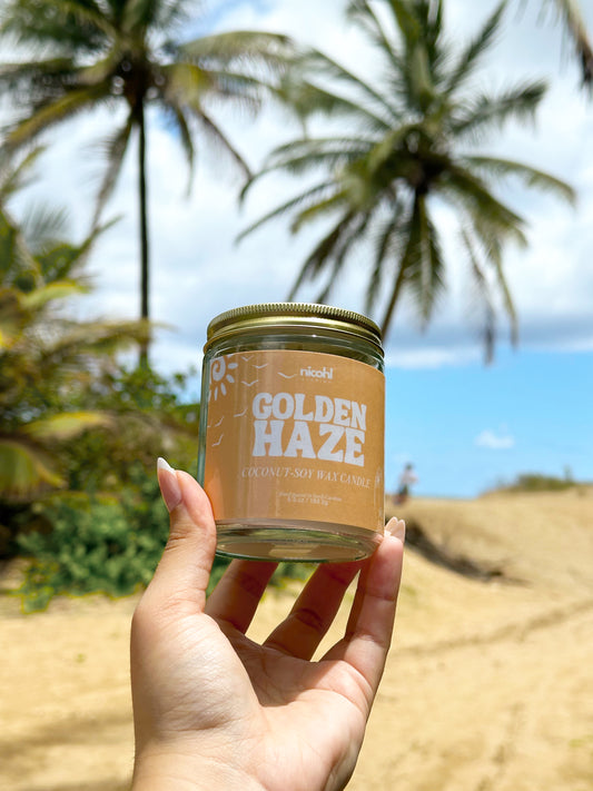 Golden Haze Coconut Soy Wax Candle