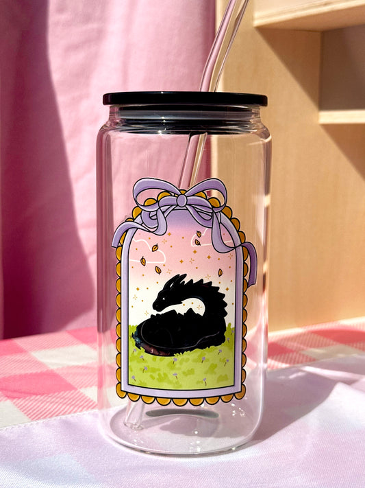 Fantasy Dragon Clear Glass Cup