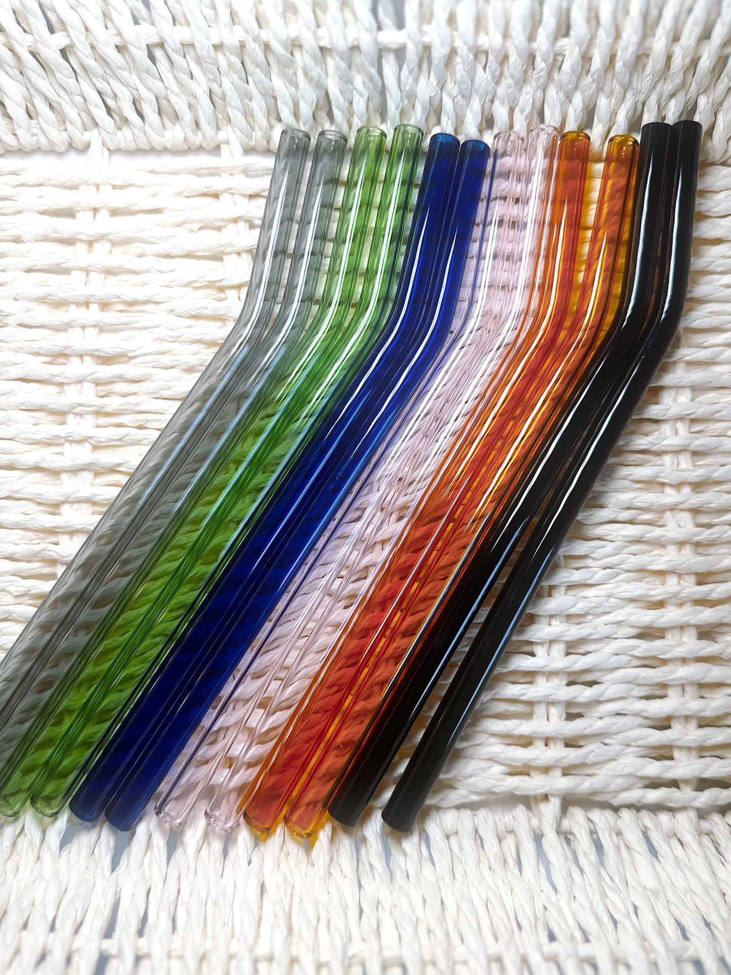 Colorful Glass Straw