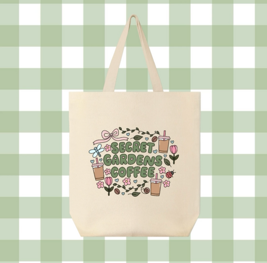 Secret Gardens Coffee Club Tote Bag